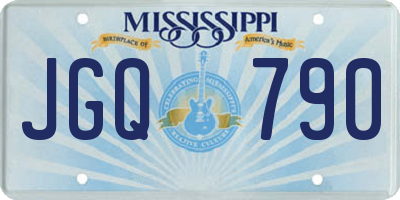 MS license plate JGQ790