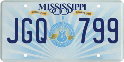 MS license plate JGQ799