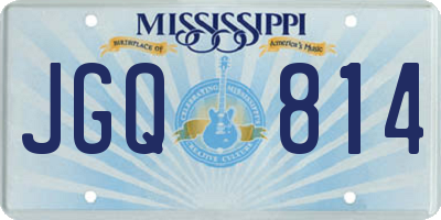 MS license plate JGQ814