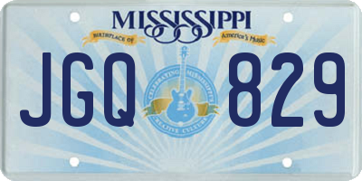 MS license plate JGQ829