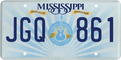 MS license plate JGQ861