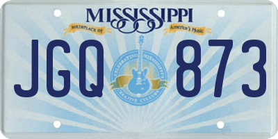 MS license plate JGQ873