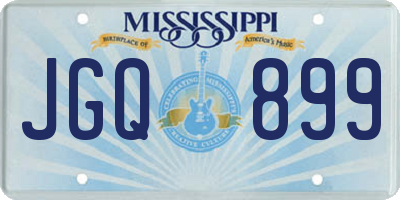 MS license plate JGQ899