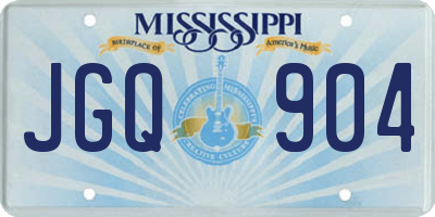 MS license plate JGQ904