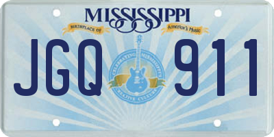 MS license plate JGQ911