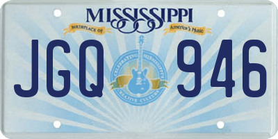 MS license plate JGQ946