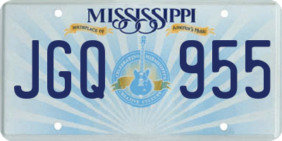 MS license plate JGQ955