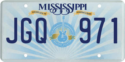 MS license plate JGQ971