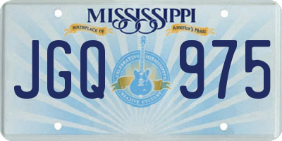 MS license plate JGQ975