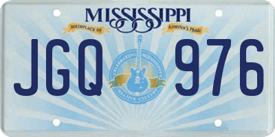 MS license plate JGQ976