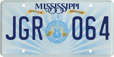 MS license plate JGR064