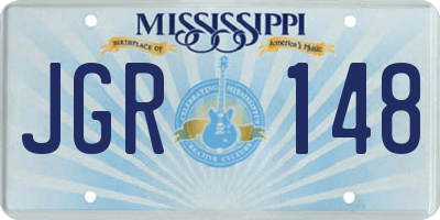 MS license plate JGR148