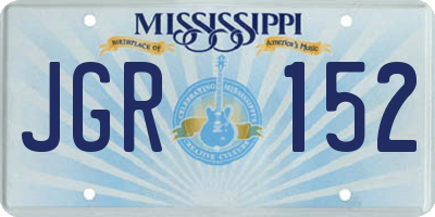 MS license plate JGR152