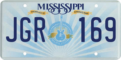 MS license plate JGR169