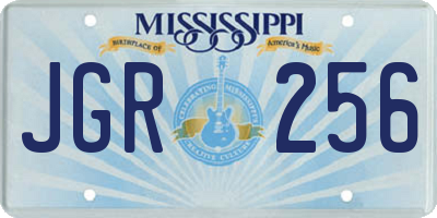 MS license plate JGR256