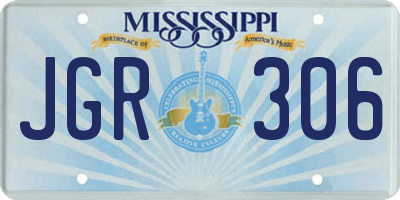 MS license plate JGR306