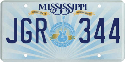 MS license plate JGR344