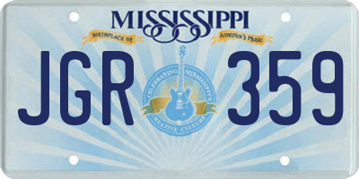 MS license plate JGR359
