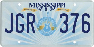 MS license plate JGR376
