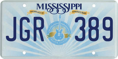 MS license plate JGR389