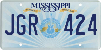 MS license plate JGR424