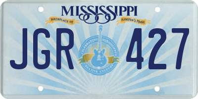 MS license plate JGR427