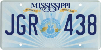 MS license plate JGR438