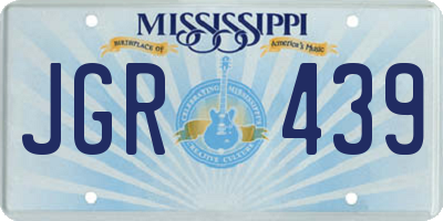 MS license plate JGR439