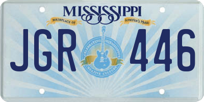 MS license plate JGR446