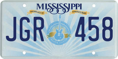 MS license plate JGR458