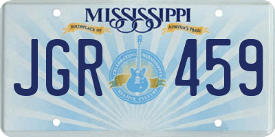 MS license plate JGR459