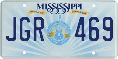 MS license plate JGR469