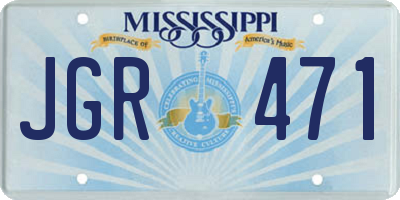 MS license plate JGR471