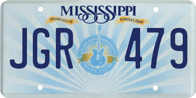 MS license plate JGR479