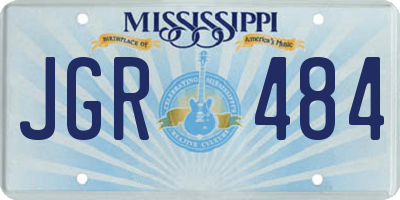 MS license plate JGR484