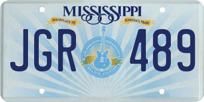 MS license plate JGR489