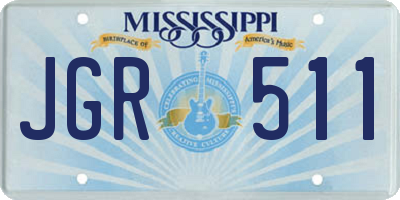 MS license plate JGR511