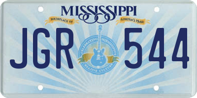 MS license plate JGR544