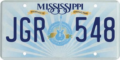 MS license plate JGR548