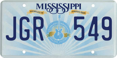 MS license plate JGR549