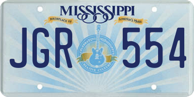 MS license plate JGR554