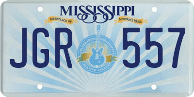 MS license plate JGR557