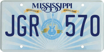 MS license plate JGR570