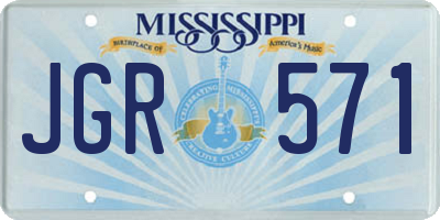 MS license plate JGR571