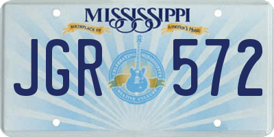 MS license plate JGR572