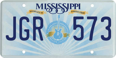 MS license plate JGR573