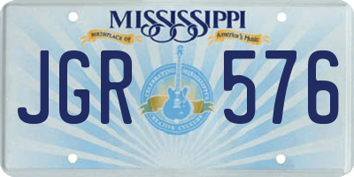 MS license plate JGR576
