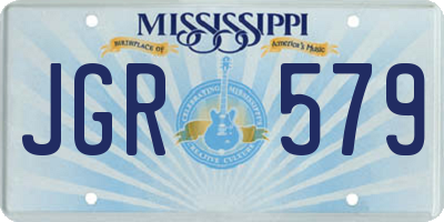 MS license plate JGR579