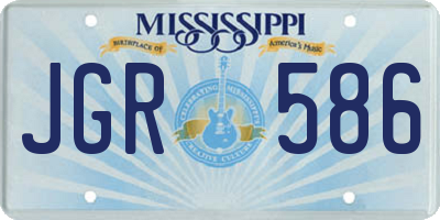 MS license plate JGR586