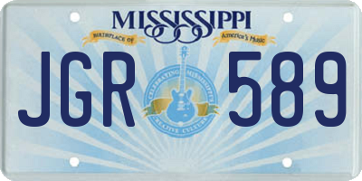 MS license plate JGR589